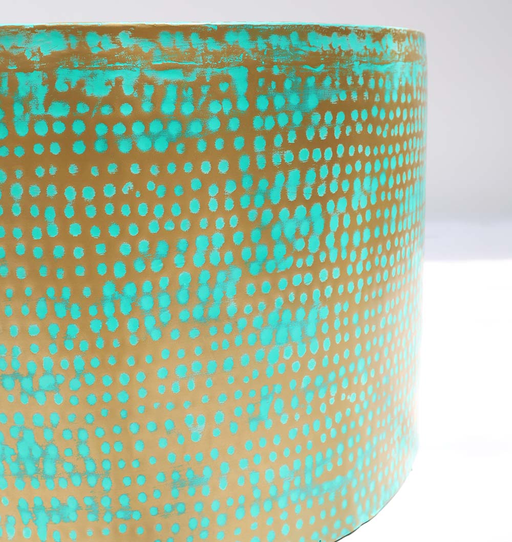 Modern Round Coffee Table With Spray Platina Color GH-006