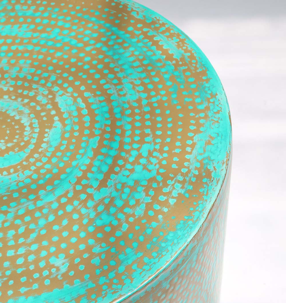 Modern Round Coffee Table With Spray Platina Color GH-006