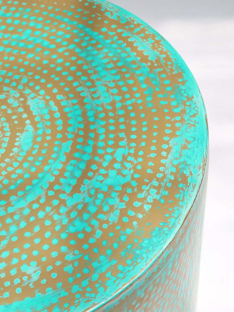 Modern Round Coffee Table With Spray Platina Color GH-006