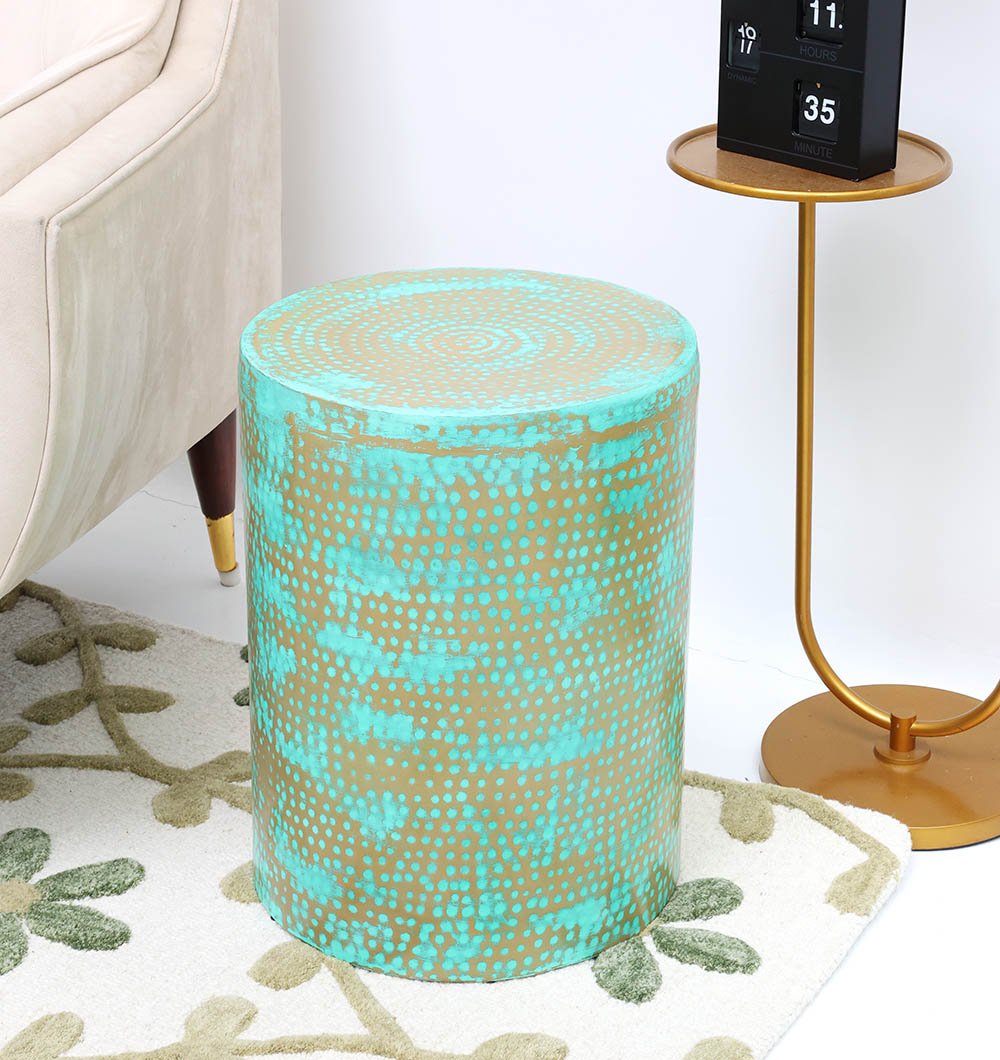 Modern Round  Coffee Table With Spray Platina Color GH-007