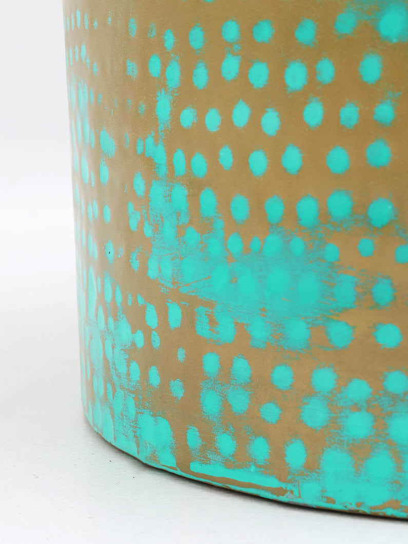 Modern Round  Coffee Table With Spray Platina Color GH-007