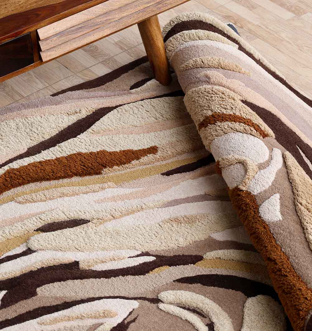 Handmade Shaped Multicolor Area Rug HTW 126 (200 x 300 cm)