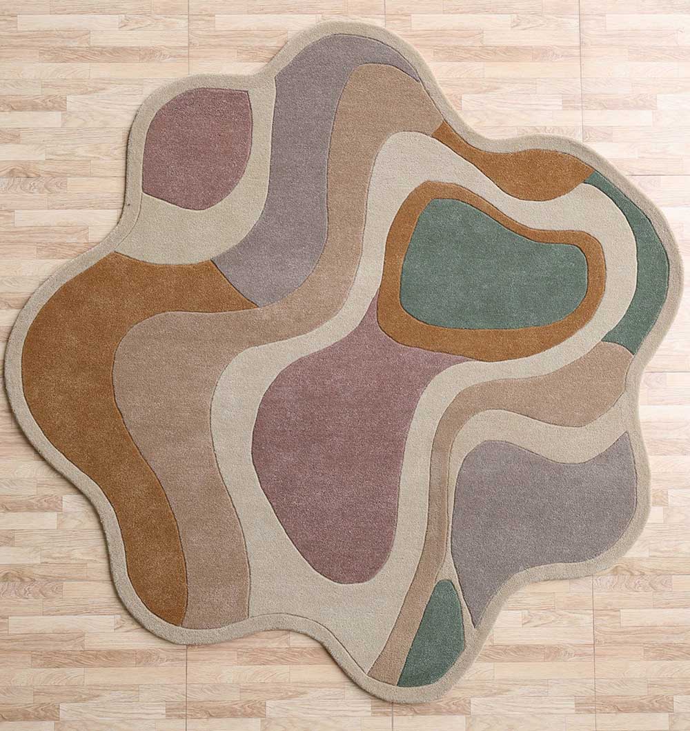 Handmade Multicolor Shaped Area Rug HTW 127 (200cm)
