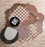 Handmade Multicolor Area Bespoke Rug  HTW 128 (200cm)