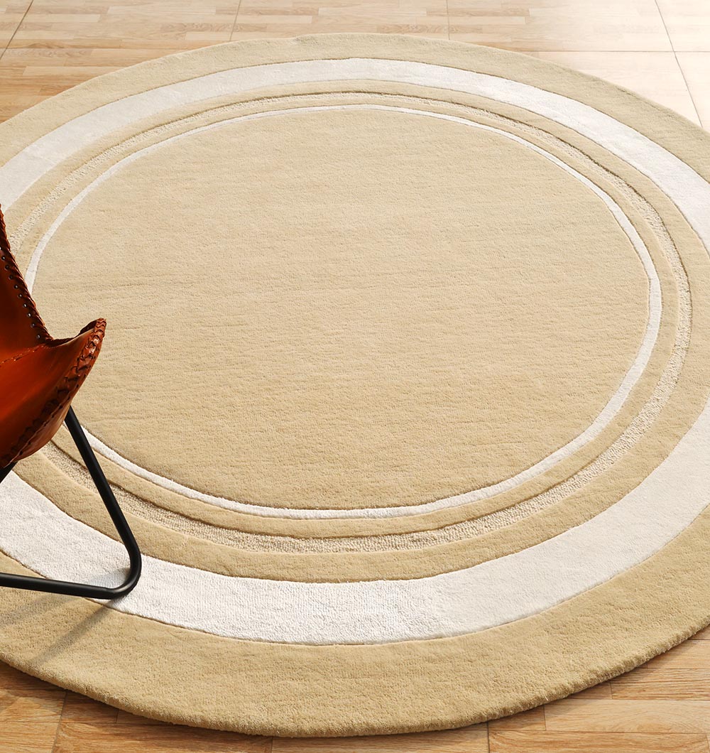 Round Handmade Area rug HTWV-120