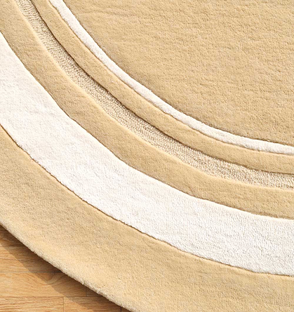 Round Handmade Area rug HTWV-120