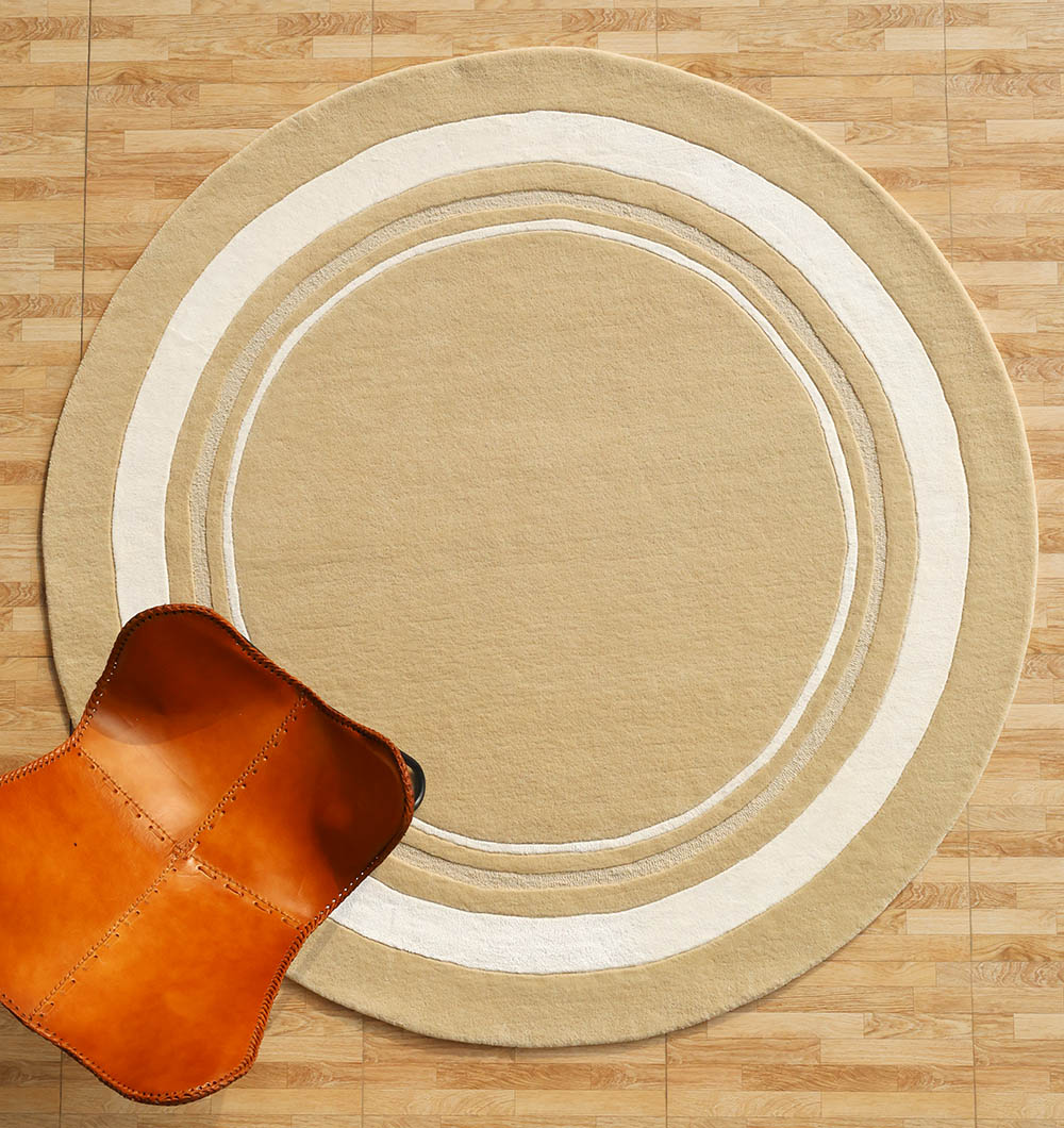 Round Handmade Area rug HTWV-120