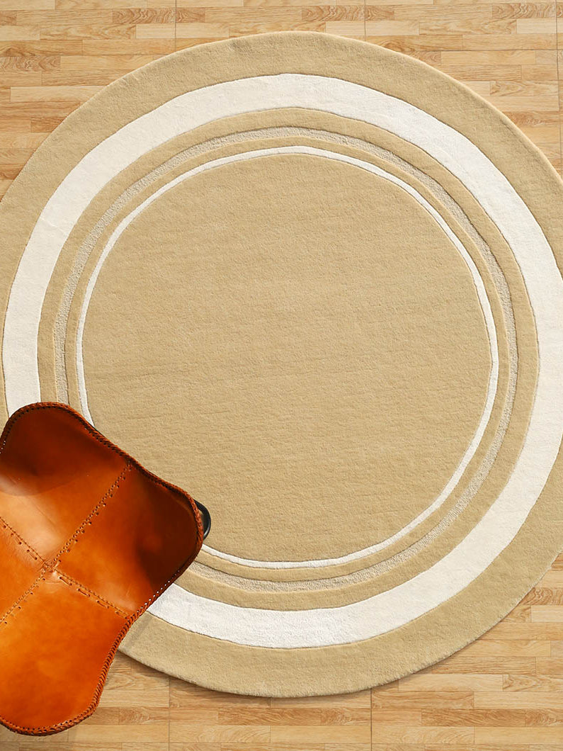Round Handmade Area rug HTWV-120