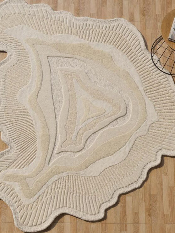 Natural handmade area rug adding a calming, earthy tone and timeless beauty to the home.