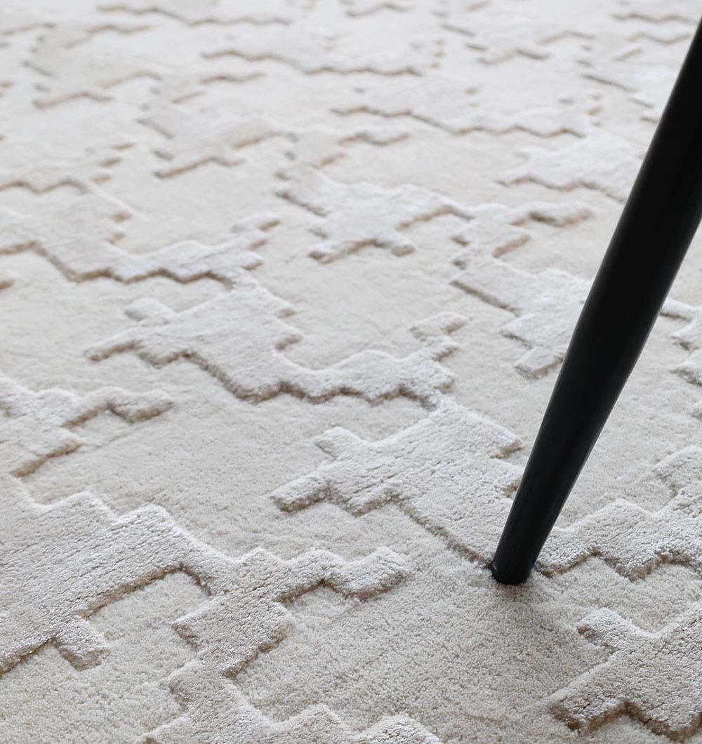 Handmade Rectangle Living Room Rug HTWV-131