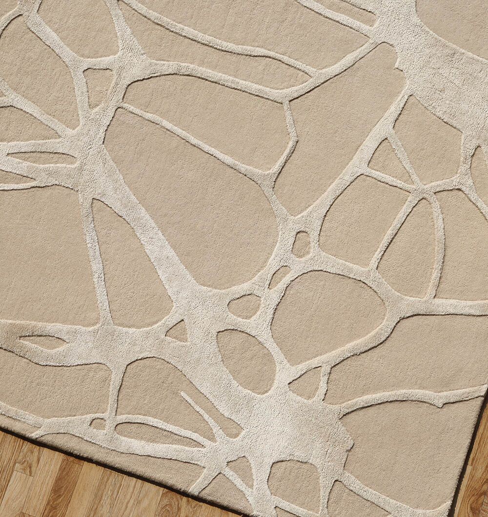 Natural White Color Handmade Area Rug - HTWV-145 (200x300 cm)