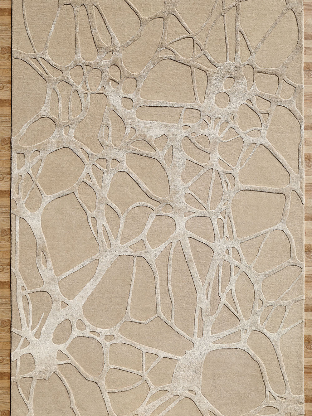 Beige 200x300 cm Handmade Area Rug – HTWV-145