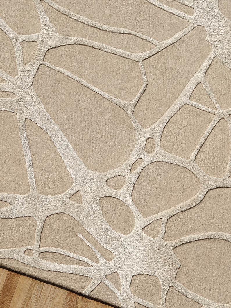 Beige 200x300 cm Handmade Area Rug – HTWV-145