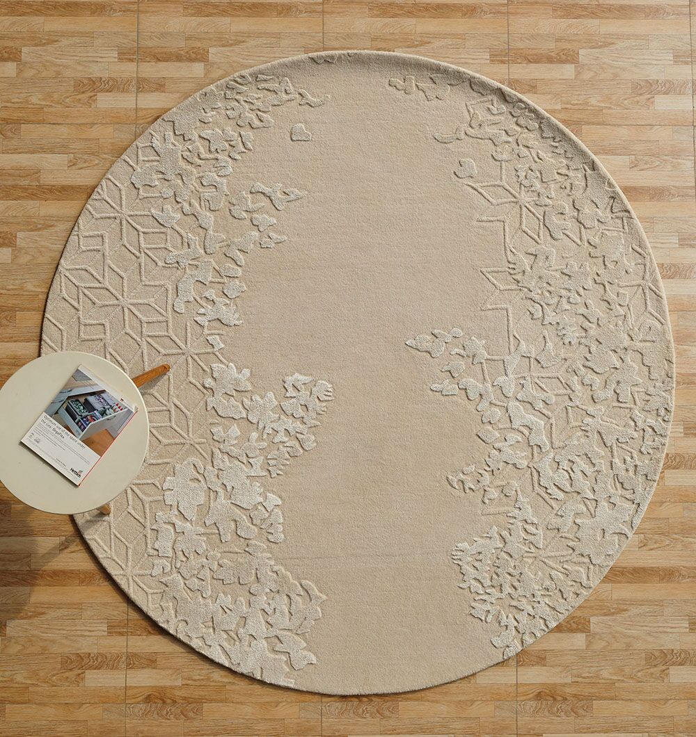 Natural Color Handmade Rug - HTWV-151 (200 cm rd)