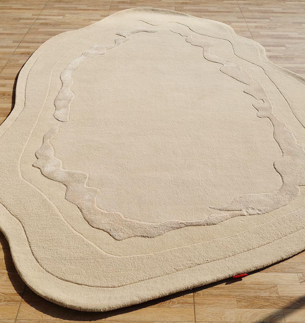 Premium Beige Handmade Carpet HTWV-155 – 200×300 cm