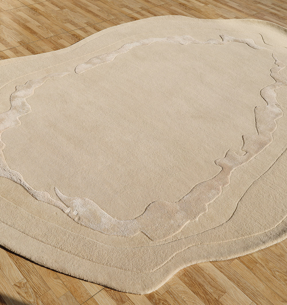 Premium Beige Handmade Carpet HTWV-155 – 200×300 cm