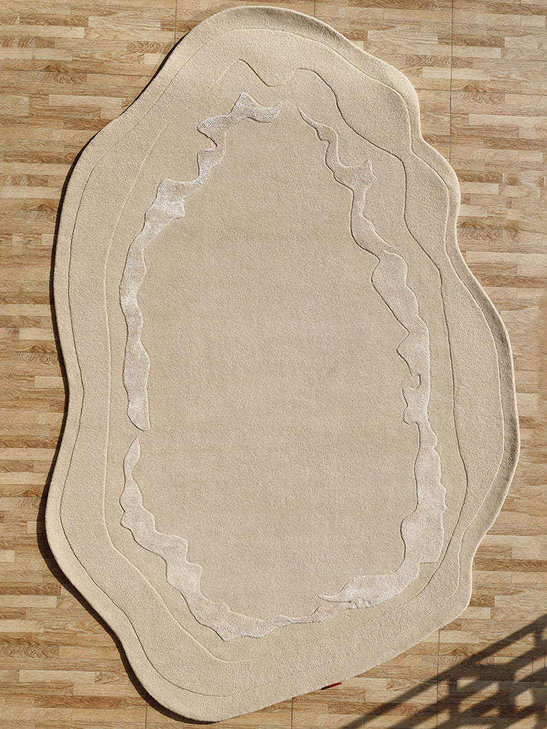 Premium Beige Handmade Carpet HTWV-155 – 200×300 cm