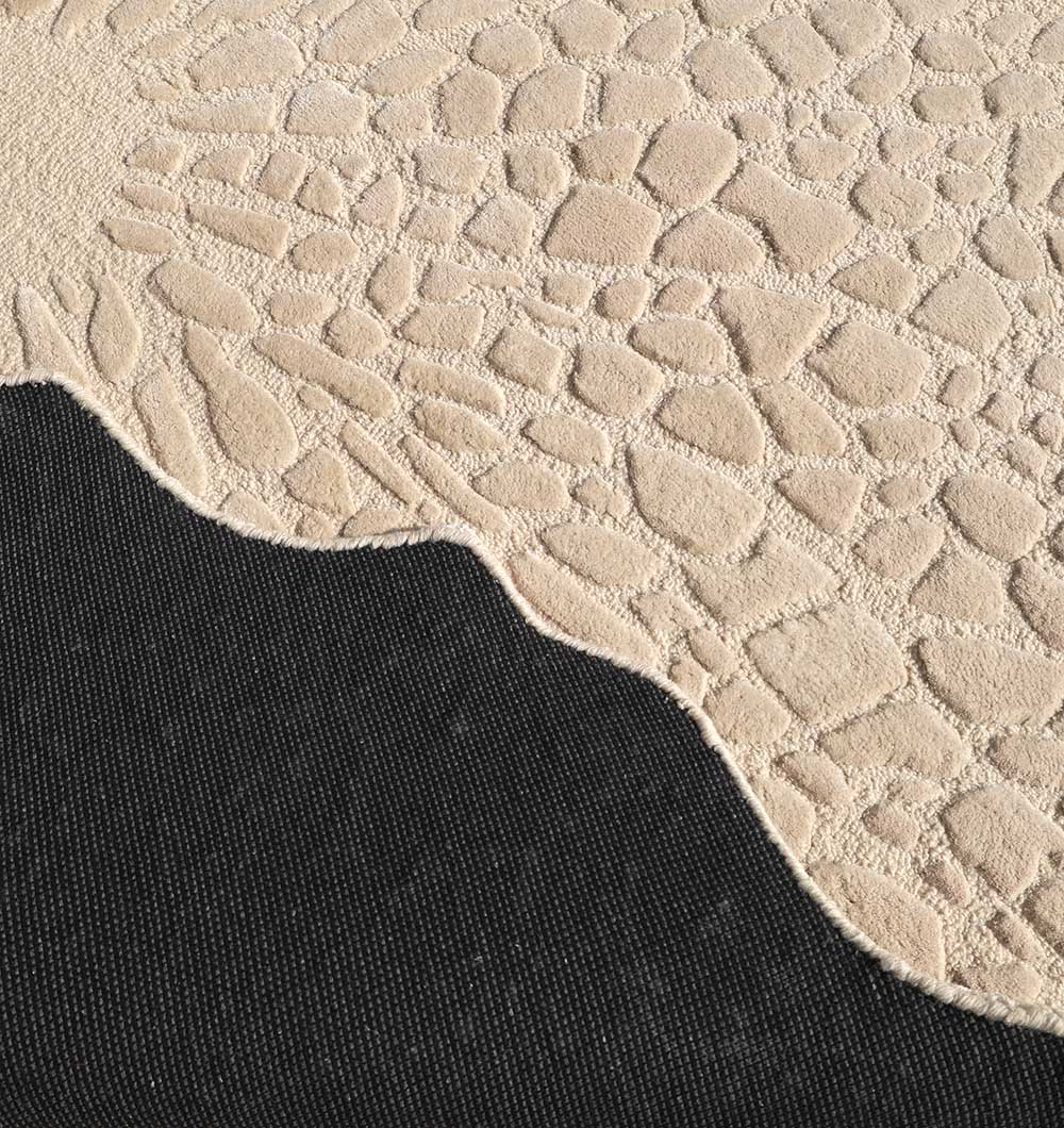 Radiant Round Beige Carpet HTWV-162 Handmade Textured – 200 cm Round