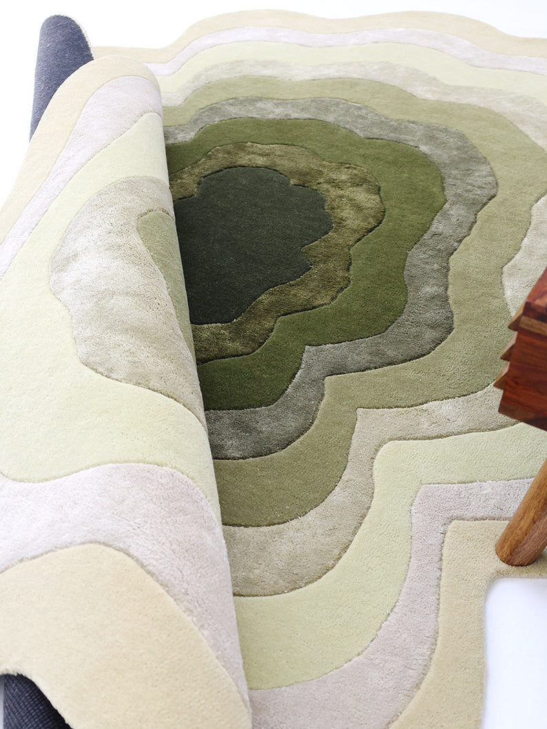 Organic Layered Design HTWV-164 Multi-Color Handmade Carpet – 200×300 cm Shape