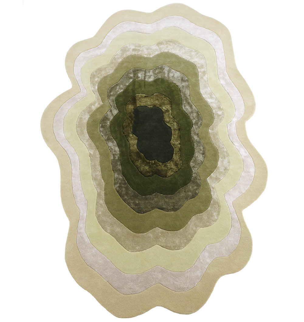 Organic Layered Design HTWV-164 Multi-Color Handmade Carpet – 200×300 cm Shape