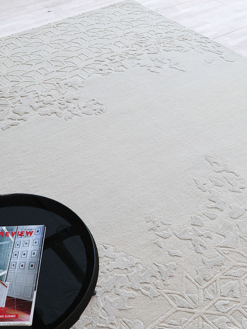 Modern Geometric HTWV-165 Handmade Carpet – Natural Tone, 200×300 cm