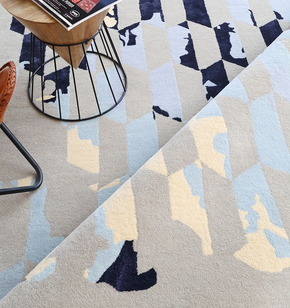 Abstract Geometric HTWV-166 Multi-Color Handmade Carpet – (300×400 cm)