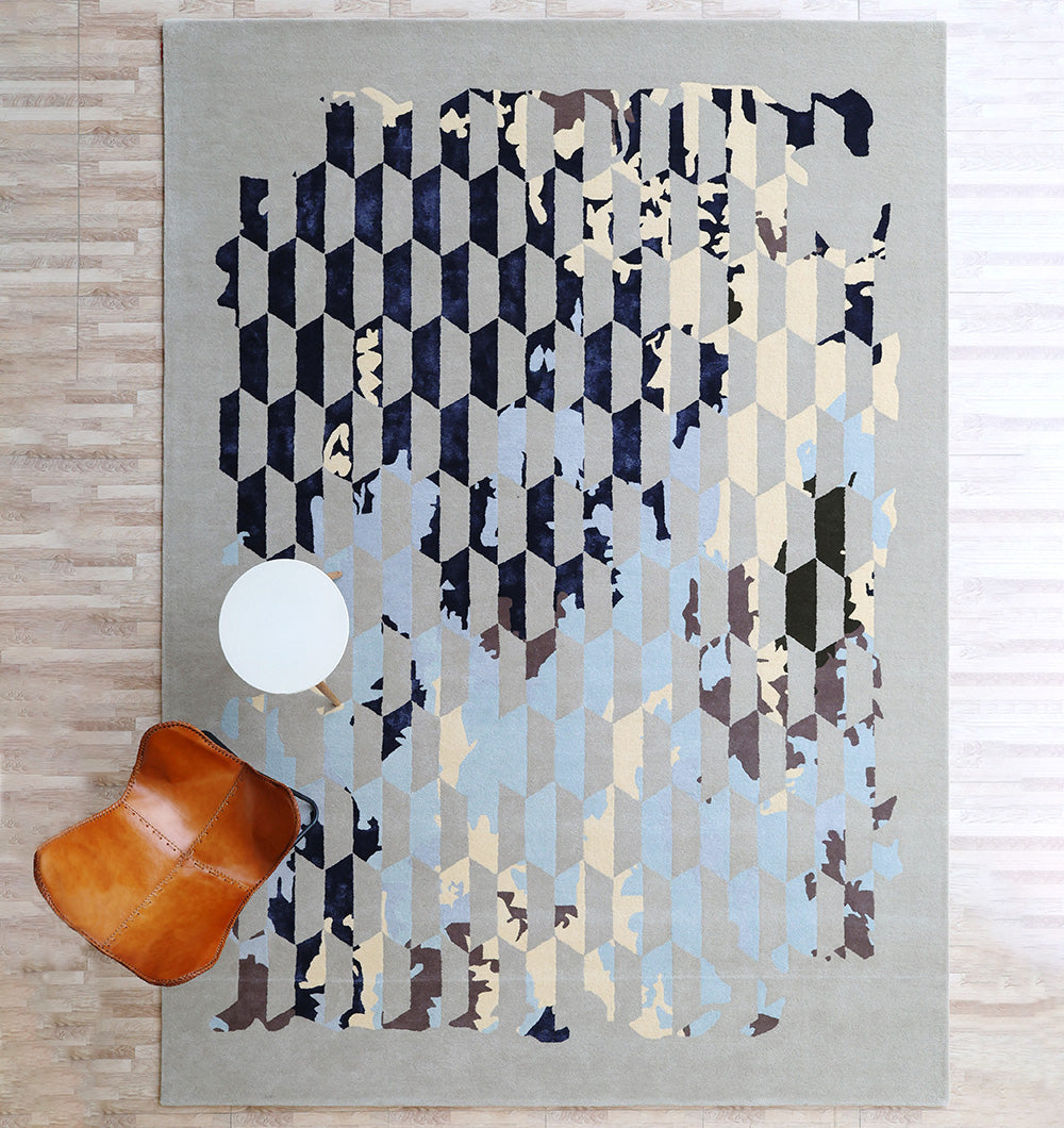 Abstract Geometric HTWV-166 Multi-Color Handmade Carpet – (300×400 cm)