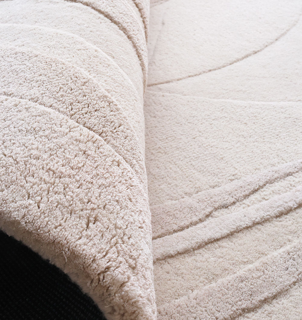 Organic Flow HTWV-169 Handmade Round Carpet – Luxury 200 CM Round