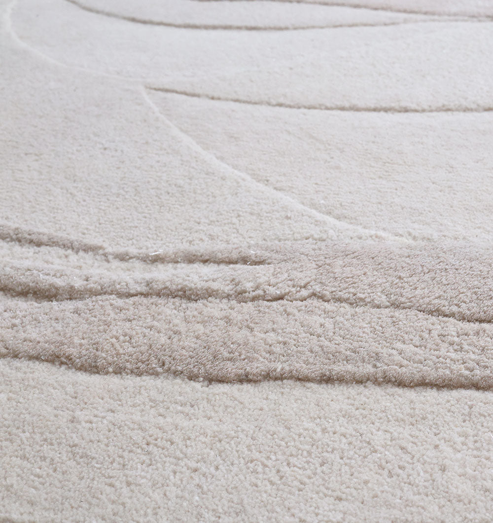 Organic Flow HTWV-169 Handmade Round Carpet – Luxury 200 CM Round