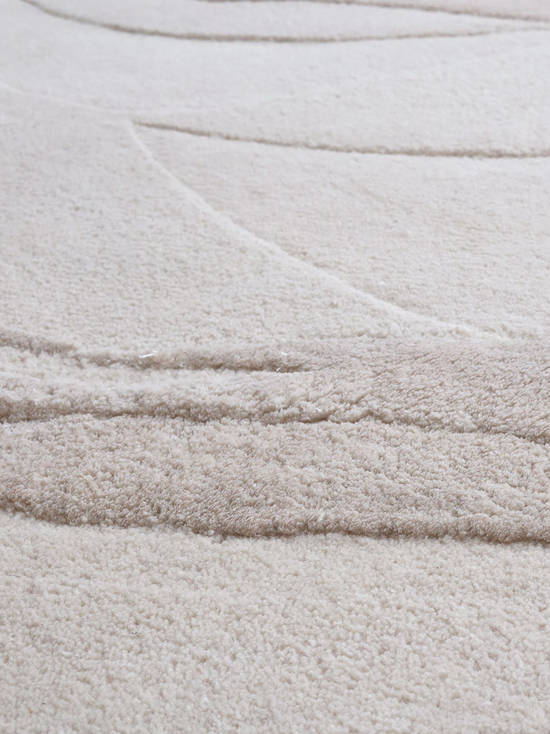 Organic Flow HTWV-169 Handmade Round Carpet – Luxury 200 CM Round