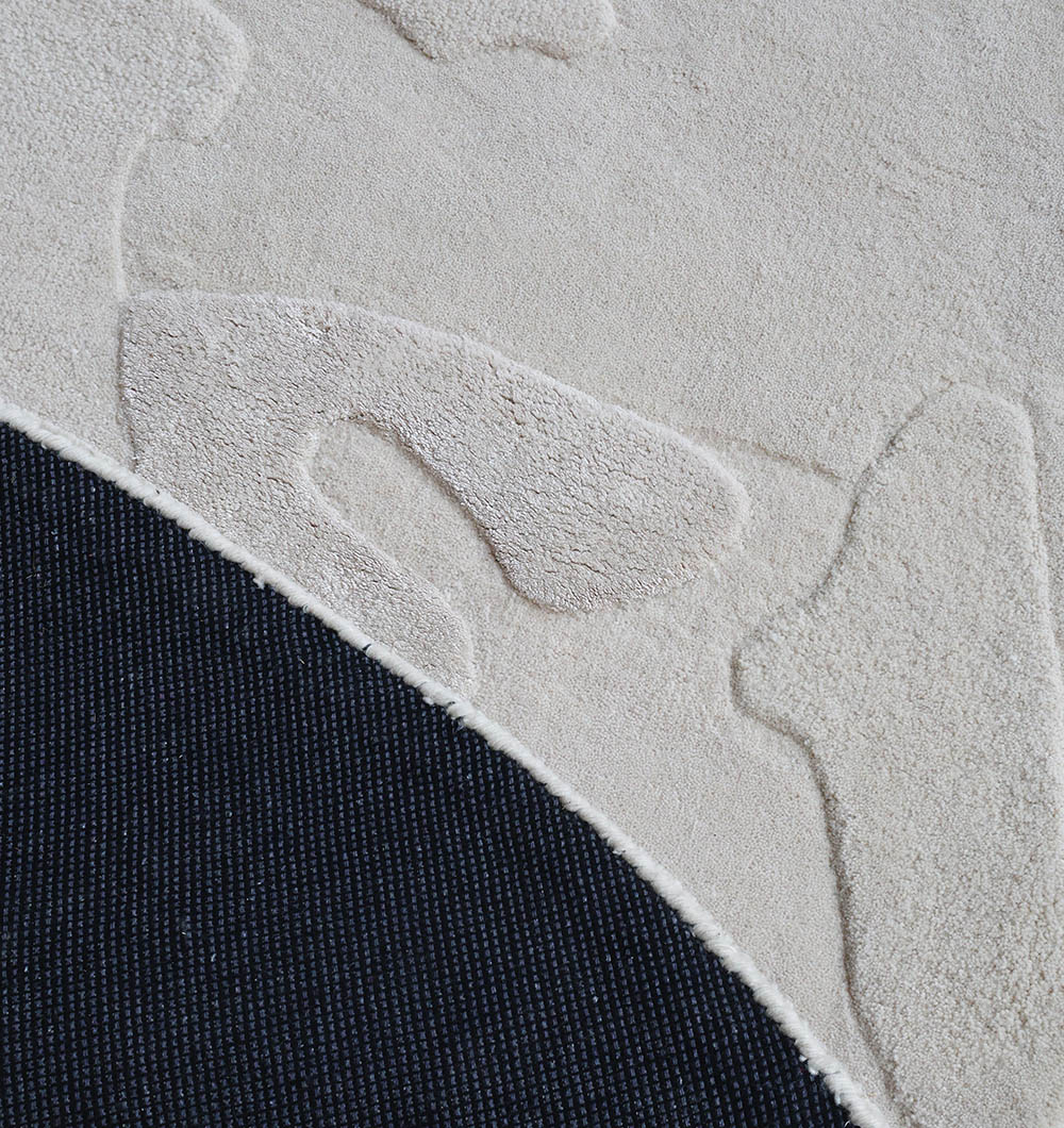 Abstract Circular HTWV-170 Multi-Tone Handmade Carpet – Designer Round Rug 200 CM