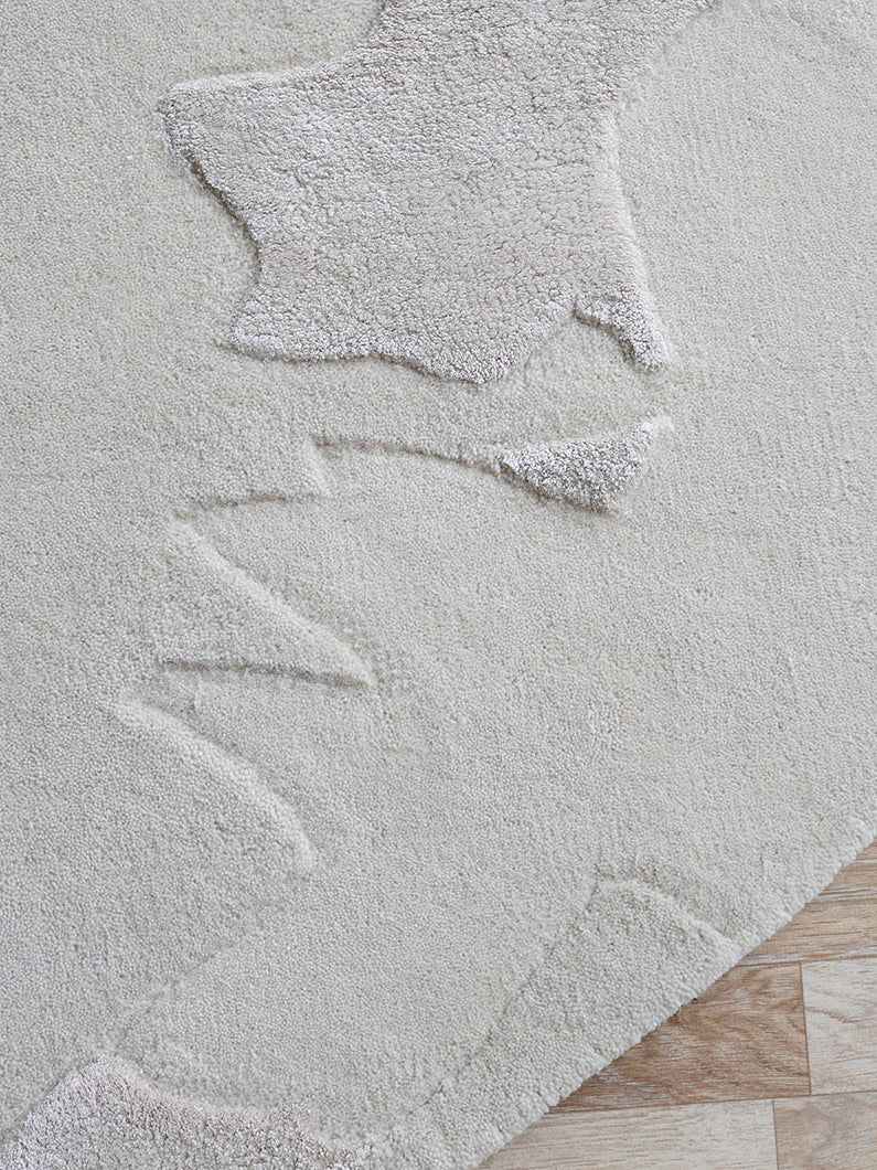 Abstract Circular HTWV-170 Multi-Tone Handmade Carpet – Designer Round Rug 200 CM