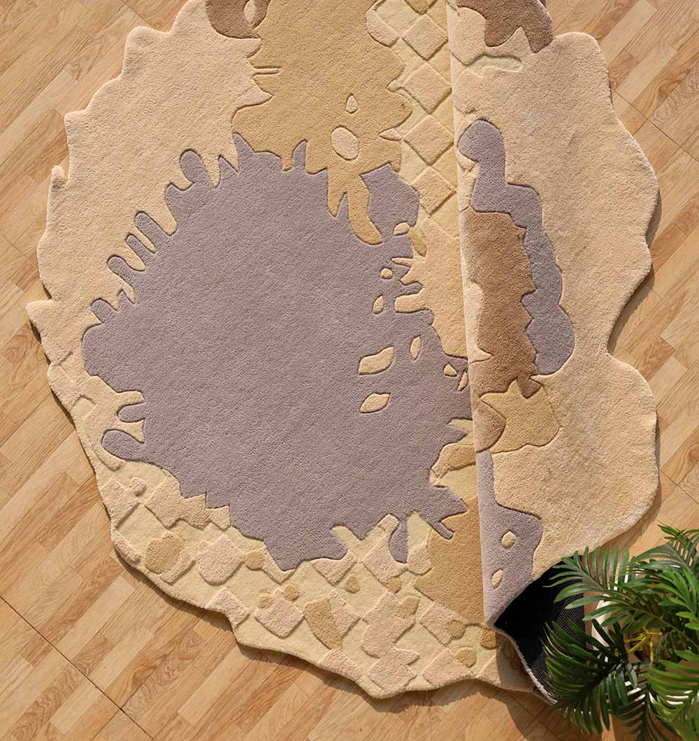 Handmade Abstract Shape Carpet HTWV-174 in Multi Color – (200×200 cm)