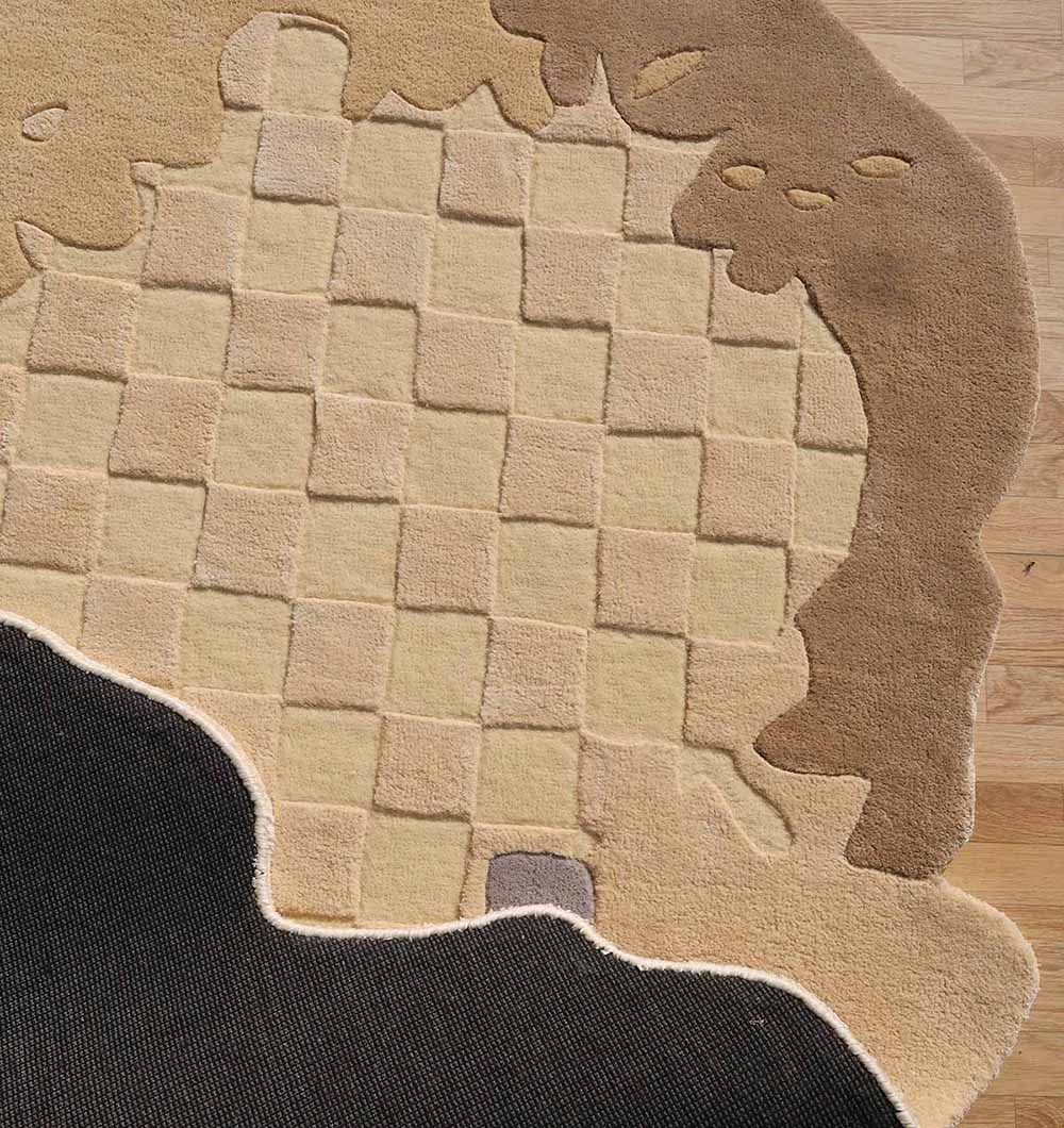 Handmade Abstract Shape Carpet HTWV-174 in Multi Color – (200×200 cm)