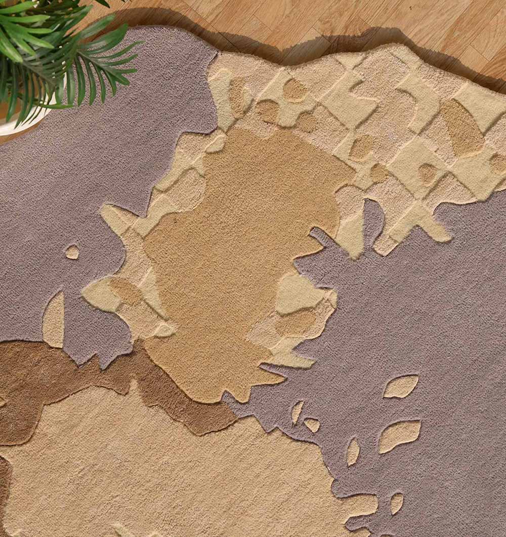 Handmade Abstract Shape Carpet HTWV-174 in Multi Color – (200×200 cm)