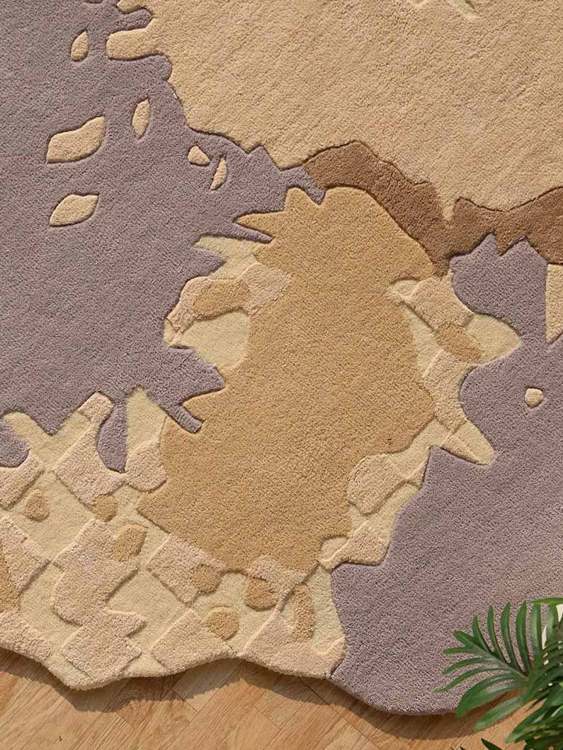 Handmade Abstract Shape Carpet HTWV-174 in Multi Color – (200×200 cm)