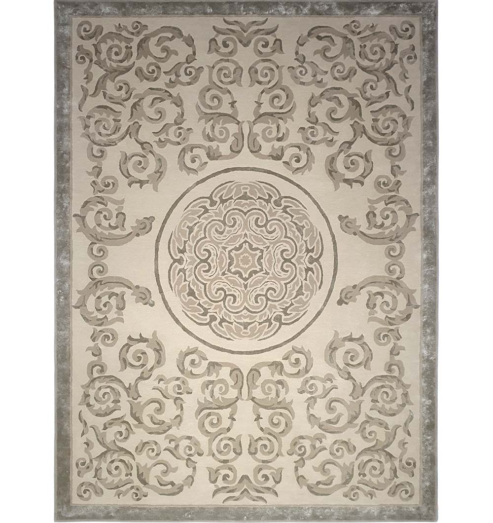 Vibrant multi-color rectangular rug, handmade and hand-tufted, serving as a beautiful centerpiece for home luxury.