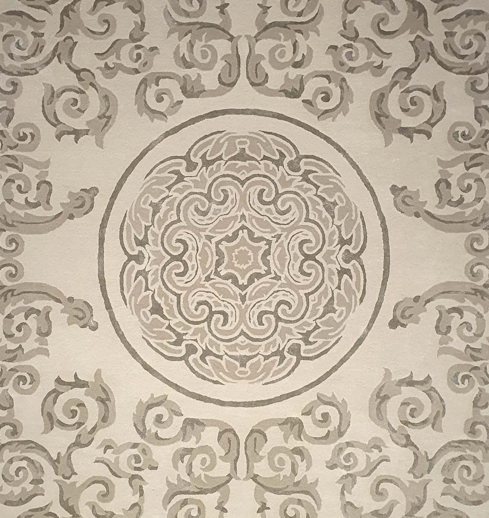 Image highlighting the expert hand-tufted construction, providing a high-quality artisanal finish and unique charm.