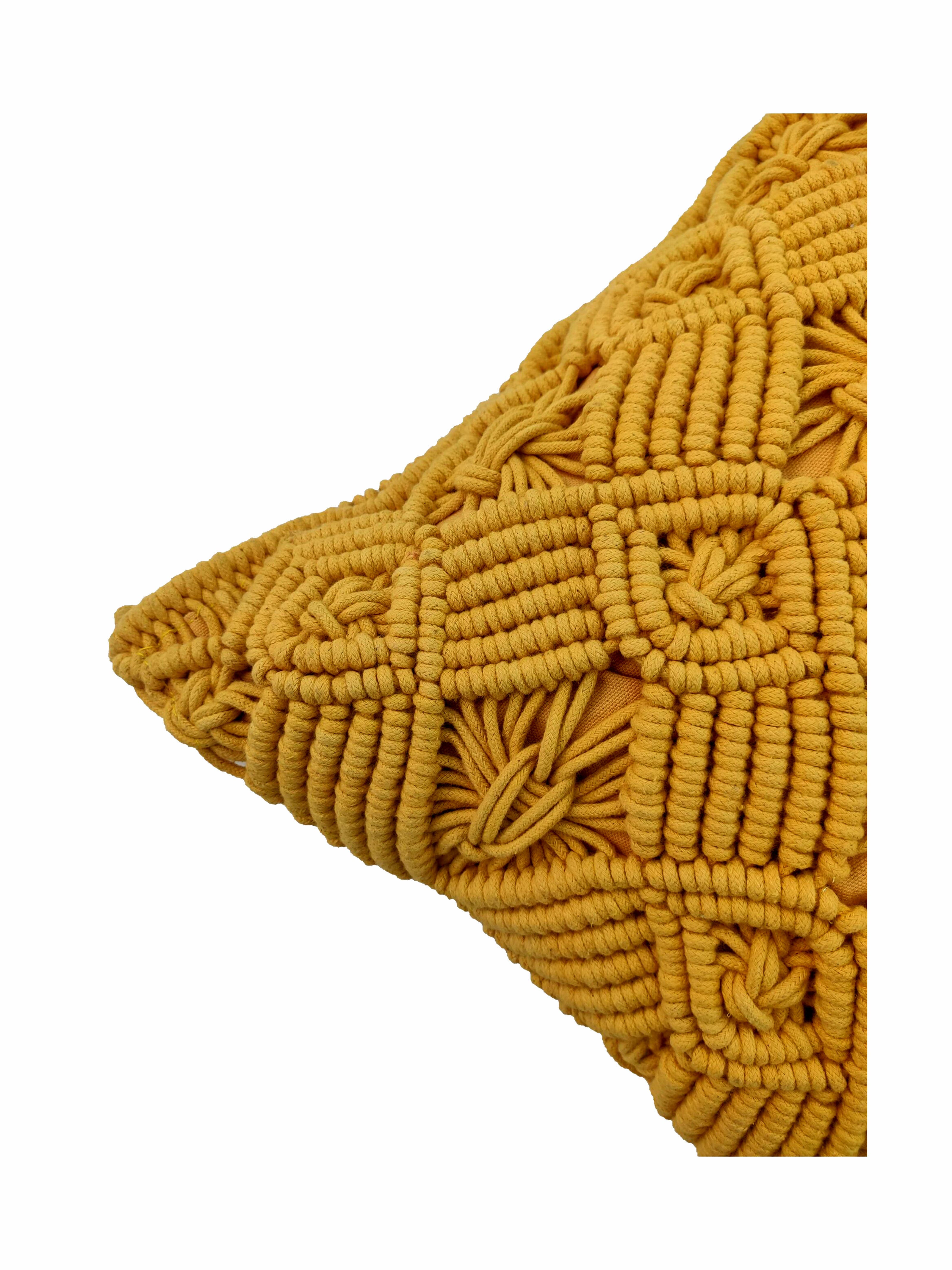 Macrame Cotton Cushion With Filler