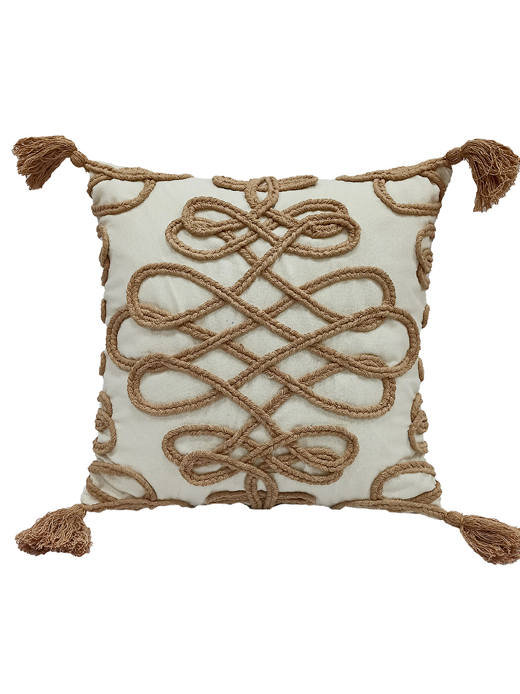 Embroidery Cushion With Tassel CS-159