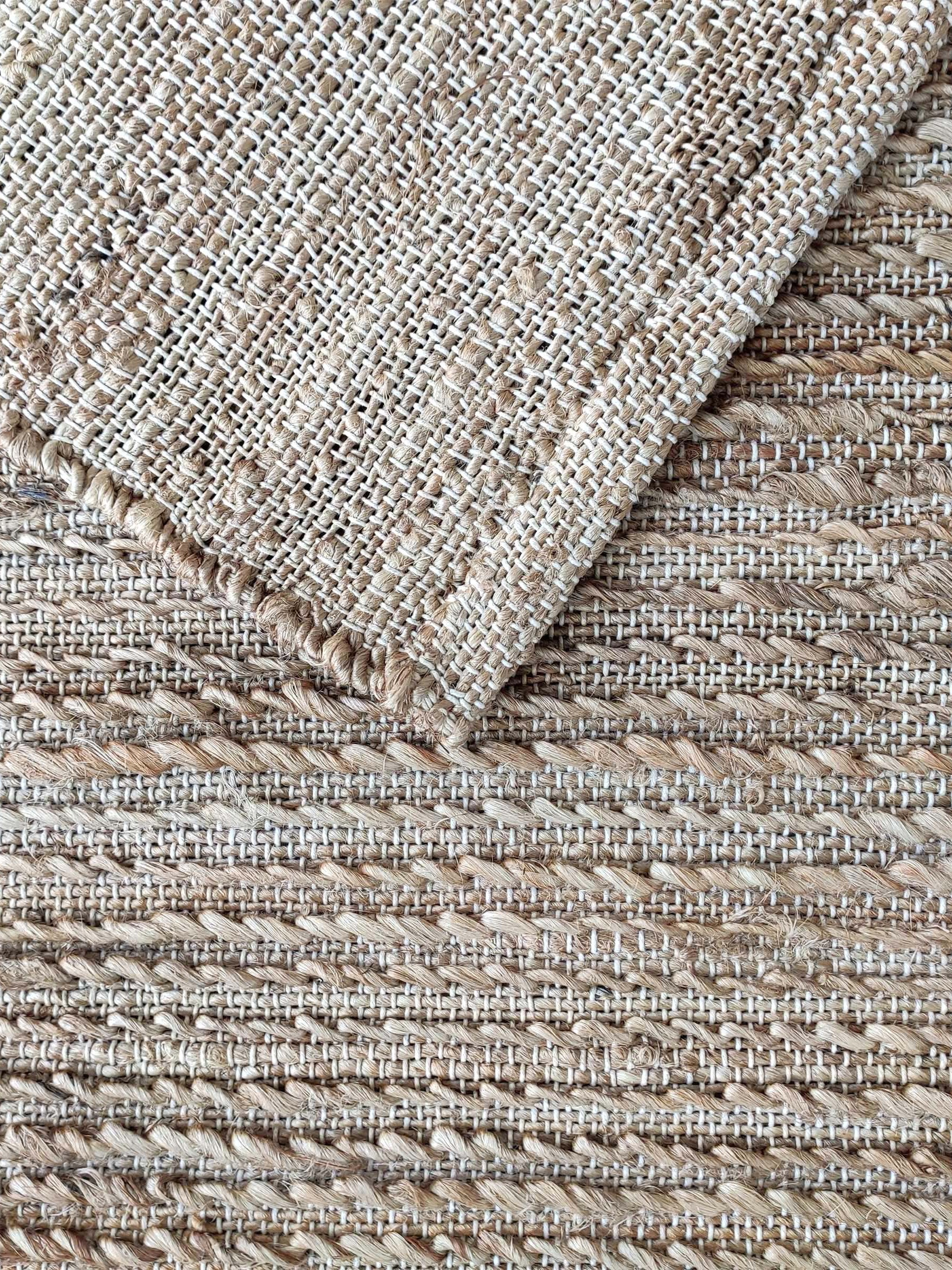 Eco-Friendly Elegance: Elevate Your Bedroom Decor with Our Eco-Friendly Hand Woven Rug, Made from Natural Jute for Sustainable Style