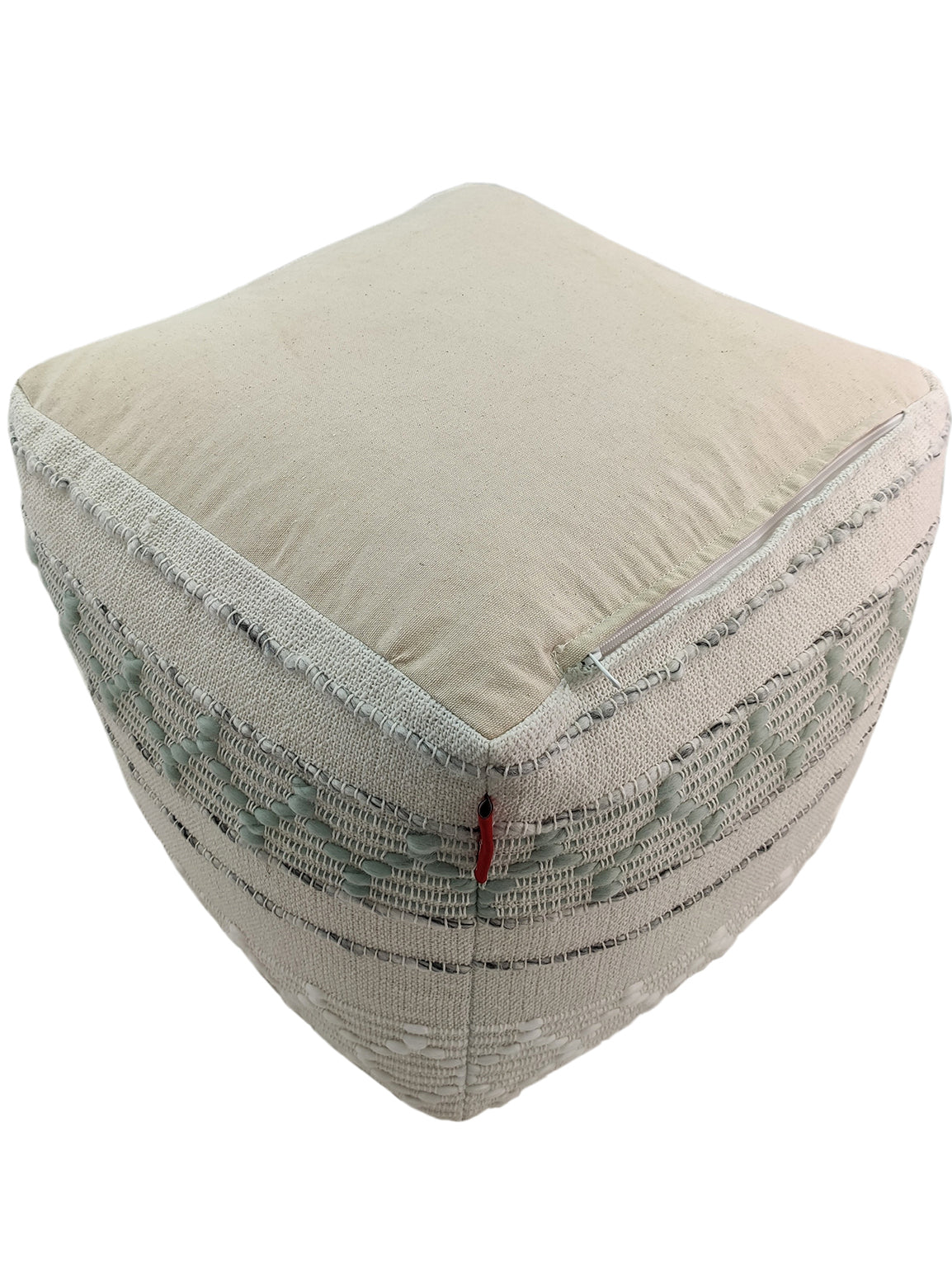 Cotton And Wool Boho Pouf PF-068