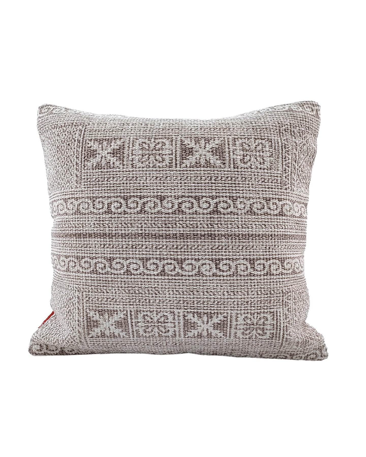 Introducing our Design Pattern Grey and White Color Cotton Cushion, the perfect addition to your living room or bedroom decor