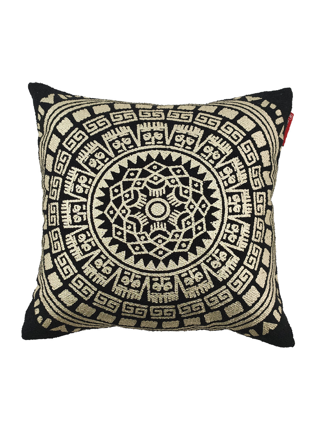 Gold And Black Foil Printed Cushion CS-196