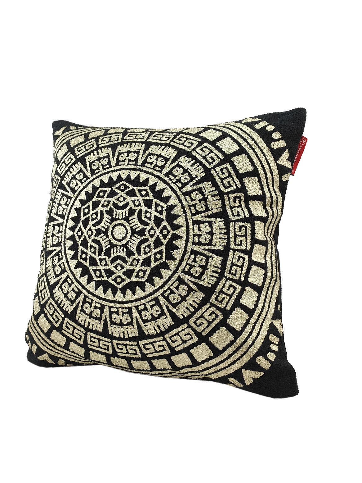 Gold And Black Foil Printed Cushion CS-196