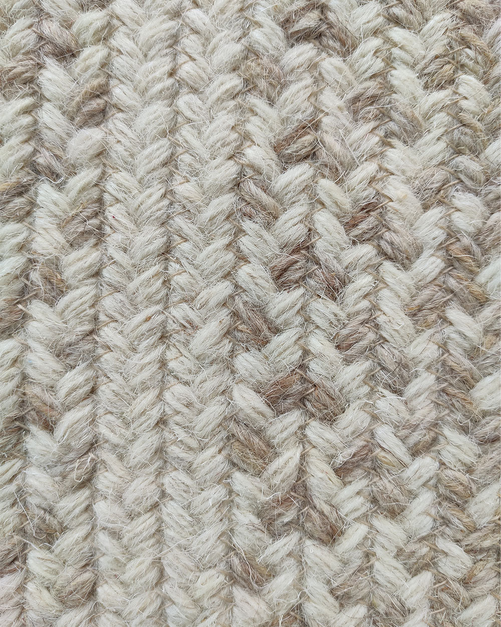 Luxurious Handmade Multi Color Wool Floor Braided Rug - BR 044 (60x90cm)