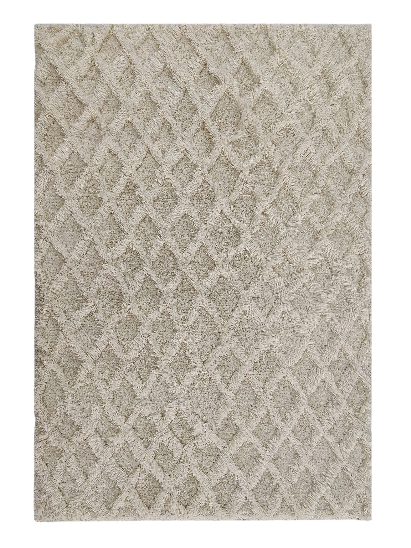 Elevate Your Space: Handmade Wool & Cotton Rectangle Rug for Stylish Indoor Decor