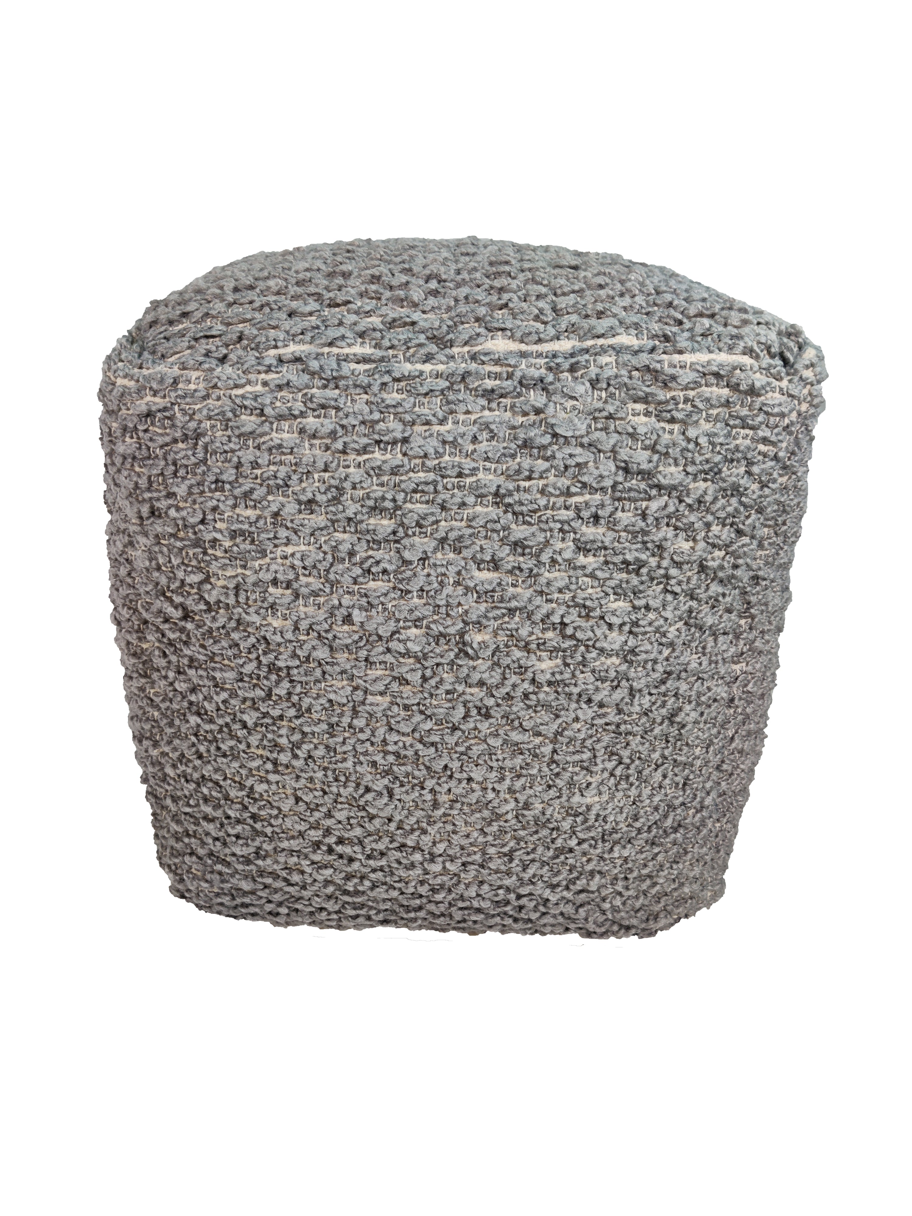 Grey Polyester Pouf PF-110