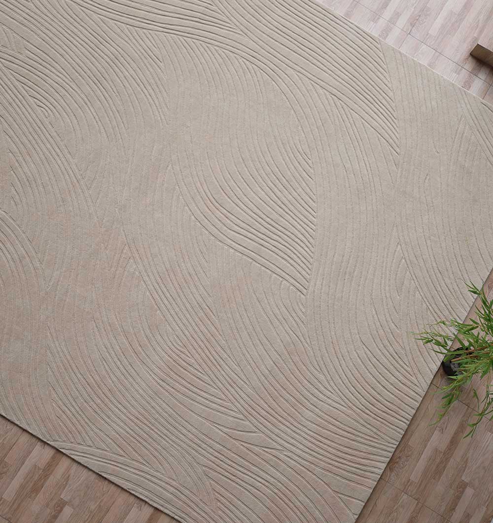 Decorative Rectangle Handmade Beige Color 300x400 cm Area Rug - LKH-033