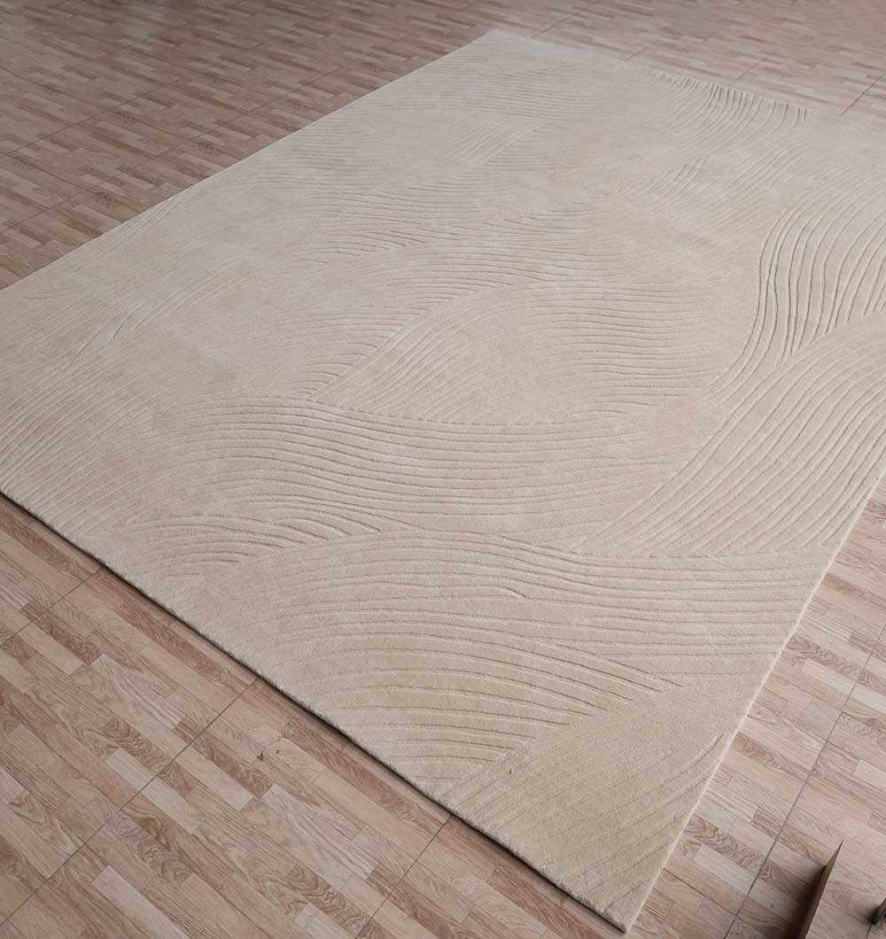 Decorative Rectangle Handmade Beige Color 300x400 cm Area Rug - LKH-033